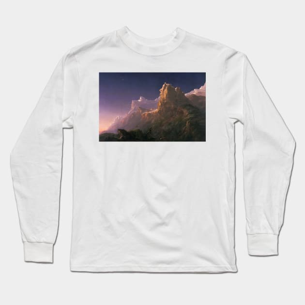 Prometheus Bound by Thomas Cole Long Sleeve T-Shirt by Classic Art Stall